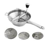 Moulin À Aliments, Moulins À Aliments En Acier Inoxydable Avec 3 Disques De Broyage, Presse-purée Manuel, Moulin À Aliments Rotatif Pour Sauce Tomate, Pommes De Terre, Aliments Pour Bébés Ou Conserves