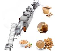 Moulin à beurre d'arachide commercial pour la production de pâte d'amande et de sésame à haut volume avec système de refroidissement et composants en acier durable pour les fabricants de produits