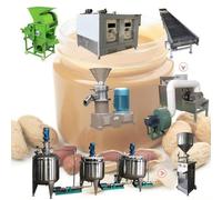 Moulin à beurre d'arachide en acier inoxydable de qualité alimentaire pour la fabrication de beurre d'amande, de pâte de sésame et de crème d'arachide dans les cuisines axées sur la santé et les