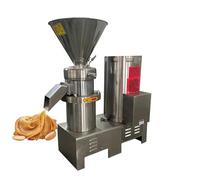 Moulin à beurre d'arachide en acier inoxydable de qualité alimentaire pour moudre les amandes, le sésame et les arachides avec finesse réglable et sortie continue pour les petits producteurs