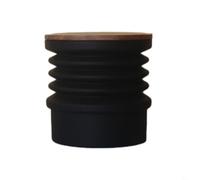Moulin à café à dose unique pour WPM pour trémie en silicone avec couvercle en bois pour expresso pour le nettoyage de la trémie et la distribution du marc (couvercle en bois)