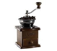 Moulin à café antique - Bois/fer - 6,69 pouces - Moulin à café manuel en bois - Style vintage - Moulin à café manuel en fonte - Moulin à café classique à manivelle - Cuisine à domicile