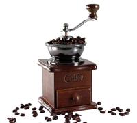 Moulin à café antique - Moulin manuel en bois pour poivre, épices, noix, mouture réglable, broyeur traditionnel | Outil de cuisine décoratif