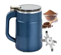 Moulin À Café Électrique, 500 Ml Broyeur Électrique Pour Grains De Café, Bleu 8 Lames Moulin À Café Et Mixeur Électrique, Moulin À Café Pour Haricots, Noix, Herbes, Poivre, Céréales, Sel