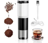 Moulin à café électrique avec mouture réglable - Entièrement démontable et lavable (moteur non inclus), chargement USB-C, compact pour la maison, le bureau, les voyages, le camping et les étudiants