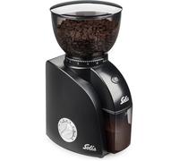Moulin à Café Electrique - Broyeur Cafe Grain - Protection Contre le Café Statique - Noir - Solis Scala Zero Static 1662