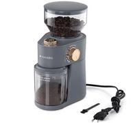 Navaris Moulin à café électrique - Broyeur de café avec meule Plate pour 2 à 14 Tasses - Grinder avec différentes épaisseurs de mouture