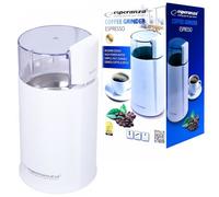 Moulin à Café Électrique - ESPERANZA - Esperanza EKC001W - Puissance Élevée - Moudre les Noix - Blanc