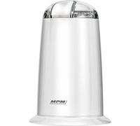 Moulin à Café Électrique, Graines et Noix, Double Lame Acier, Broyage 40 g/min, MPM, MMK-07, 140, Blanc Blanc G