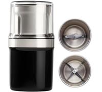 Moulin À Café Électrique Multi-usages, Moulin À Café À Une Touche, Grande Capacité, Acier Inoxydable, Double Couche D'étanchéité Permet De Préparer Jusqu'à 12 Tasses