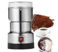 Moulin à café électrique multifonction, capacité de 140 g, moteur de 200 W, avec couteau en acier à 4 lames, moulin à grains électrique portable, pour noix, assaisonnement, grains de café, épices