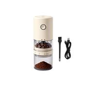 Moulin à Café Électrique Portable à Meule, Broyage Pendant la Charge, Trémie à Grains Visuelle, 38 Réglages de Broyage Externes, 2000mAh