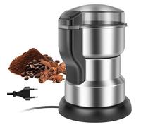 Moulin à café électrique portable multifonctionnel pour grains, épices et céréales, machine à moudre le café EU/US silver gray EU