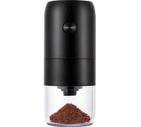 Moulin à café électrique réglable grossièreté portable rechargeable moulin à épices noix grains de café (noir)