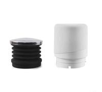 Moulin à café en silicone monodose pour Forte - Nettoie l'intérieur du moulin et recueille les excès de marc, 8,2 x 6,5 x 7,7 (couvercle en ABS, blanc)