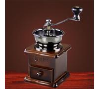 Moulin à café manuel avec manivelle - Moulin à grains de café, moulinn à épices, mouli à poivre | Design rétro en bois, décoratif et fonctionnel, pour cuisine, bureau, caf et maison