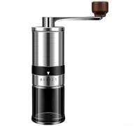 Moulin à café manuel en acier inoxydable 304 - Moulin à grains portable - Mouture réglable - Outil de cuisine (musique à 6 vitesses)