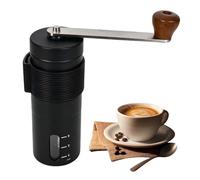 Moulin à Café Manuel en Acier Inoxydable - Broyeur à Café Portable avec Réglage de Précision Conique, Idéal pour Espresso, French Press et Café Filtre, Design Compact (0.4 mm) pour Voyage et Camping