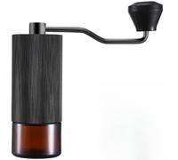 Moulin à café manuel en acier inoxydable - Poignée à manivelle - Conteneur transparent - Pour expresso - Pour cafetière française - Pour le camping, les voyages, la maison, le café - Pour l'éducation