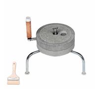 Moulin à café manuel en pierre, broyeur à main pour farine de grains et haricots mungo, avec brosse, machine à pâte pour haricots mungo, capsicum, arachides, épices traditionnelles sèches/humides