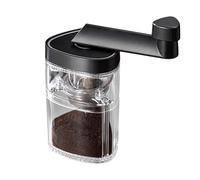 Moulin à café manuel - Moulin à manivelle à réglages externes réglables | Disque en céramique pour broyeur de bavures portable | Camping parfait de voyage de bureau à domicile, acier inoxydable Durabl