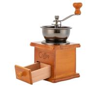 Moulin à café manuel portable rétro avec tiroir en bois pour la décoration de la maison et du bureau