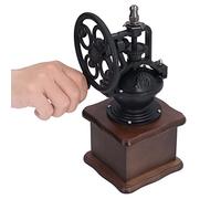 Moulin à Café Manuel Rétro avec Manivelle, Broyeur à Grains Réglable avec Tiroir, Style Décoratif