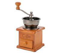 Moulin à café manuel, rétro, manuel sur bois, avec manivelle et tiroir en bois, grossièreté réglable, portable, pour moudre du café à la maison
