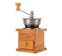 Moulin à café manuel rétro - Moulin à café manuel pour grains de café en bois - Rugosité réglable - Moulin à café manuel - Pour la maison, le bureau, les cafés, les voyages