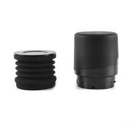 Moulin à café monodose pour trémie avec bac de nettoyage soufflant et couvercle à pression, compatible avec Baratza Forte et conçu pour les cafés et un usage domestique (couvercle en métal noir)