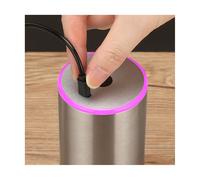 Moulin À Café Portable Électrique Usb Rechargeable En Grains De Café Broyeur Automatique Pour Cuisine Maison-Argent Gris