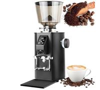 Moulin à café professionnel de bureau, moulin à café professionnel, moulin électrique professionnel de dosage de grains de café 350 W avec bac de stockage de 500 g,Black
