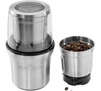 ProfiCook Moulin à café PC-KSW 1021 N 2 en 1, couvercle transparent, 200 W, argent