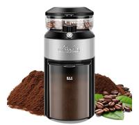 Moulin à café Wancle avec meule et 28 réglages, mouture précise pour une capacité de 2 à 12 tasses, facile à nettoyer, design compact et gain de place, 220V
