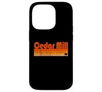 Moulin à cèdre, style rétro des années 80 de l'Oregon Coque pour iPhone 14 Pro