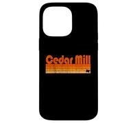 Moulin à cèdre, style rétro des années 80 de l'Oregon Coque pour iPhone 14 Pro Max