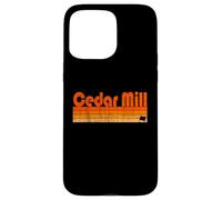 Moulin à cèdre, style rétro des années 80 de l'Oregon Coque pour iPhone 15 Pro Max