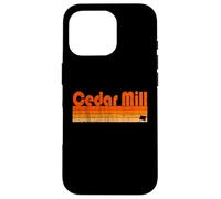 Moulin à cèdre, style rétro des années 80 de l'Oregon Coque pour iPhone 16 Pro