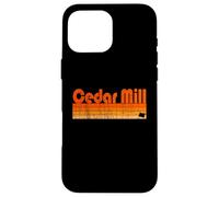 Moulin à cèdre, style rétro des années 80 de l'Oregon Coque pour iPhone 16 Pro Max