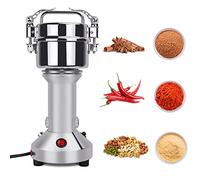 Moulin à Céréales Électrique, 150g Haute Vitesse Broyage Moulin à Épices Moulin Epices Grinder Électrique avec 3 Lames en Acier Inoxydable Machine à Poudre pour Céréales Herbes Épices Noix