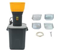 Moulin à céréales électrique 19 000 tr/min Moulin à épices électrique avec 5 tamis et clé plate, 300 kg/h, presse-agrumes manuel pour blé, orge, maïs, avoine (1000 W, 30 L, 33 x 31