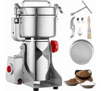 Moulin à céréales électrique 3000W - Moulin à maïs 1kg - Moulin à épices - Moulin haute performance - Robot de cuisine pour céréales et épices