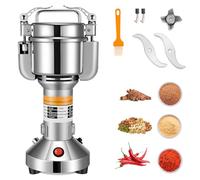 Moulin à Céréales Électrique, Couleeur Grinder Electrique 150g Haute Vitesse Broyage Moulin à Épices Moulin Epices avec 3 Lames en Acier Inoxydable Machine à Poudre pour Céréales Herbes Épices Noix