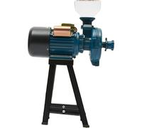 Moulin à céréales électrique, puissance 2200 W, vitesse 1400 tr/min, trémie 10,24 x 8,66 pouces, plaque de broyage en acier, niveau de broyage réglable