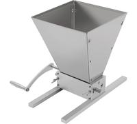 Moulin à céréales, rouleaux réglables, trémie haute capacité, argenté