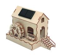 Moulin à eau solaire bois à construire