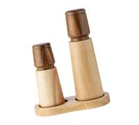 Moulin à épices en bois naturel, facile à utiliser, manuel, à poivre en bois, robuste, avec épices grossières et fines