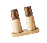 Moulin à épices en bois naturel, facile à utiliser, manuel, à poivre en bois, robuste, avec épices grossières et fines