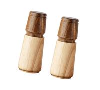 Moulin à épices en bois naturel, facile à utiliser, manuel, à poivre en bois, robuste, avec épices grossières et fines