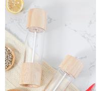 Moulin à épices manuel ergonomique pour cuisine (20,3 cm) | Bois d'acacia naturel, finition résistante à l'eau, aspect rustique élégant, complète la décoration moderne, construction
